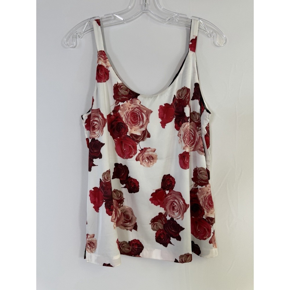 White House Black Market Reversible Tank Women's Sz L NWOT Summer Resort Casual - Picture 4 of 11